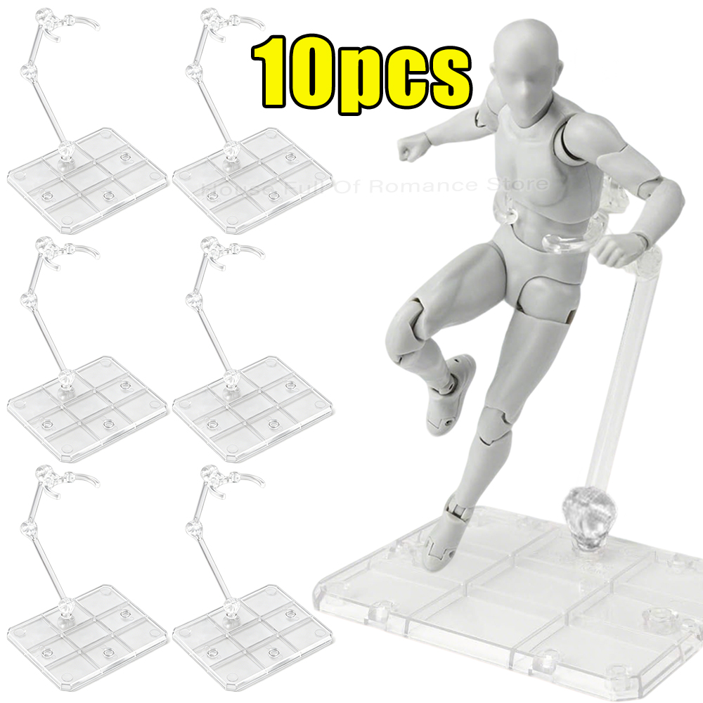 Model Kit Gunpla - 2/5/10 Stück Montage-Actionfiguren-Displayhalter, Basis für Puppenmodelle,