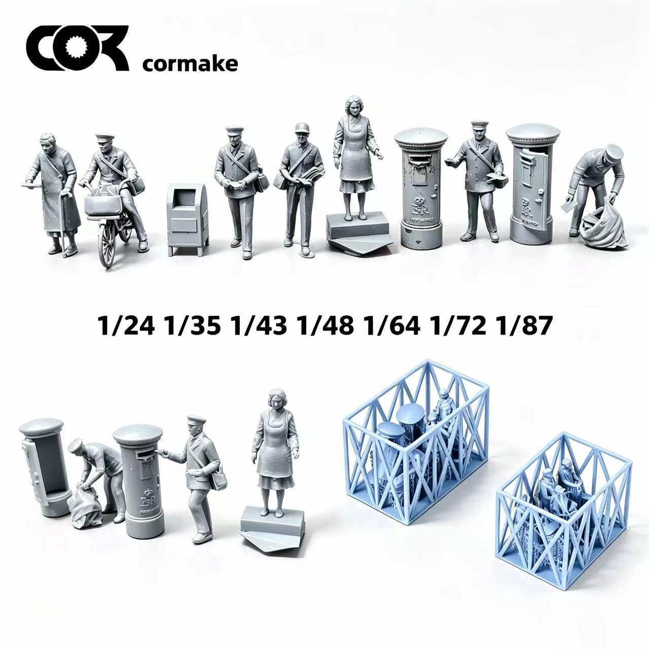 Model Kit Gunpla - 1/35-1/87 HO Miniatur-Modellbausatz Soldatenfiguren Diorama, Harz-Figuren