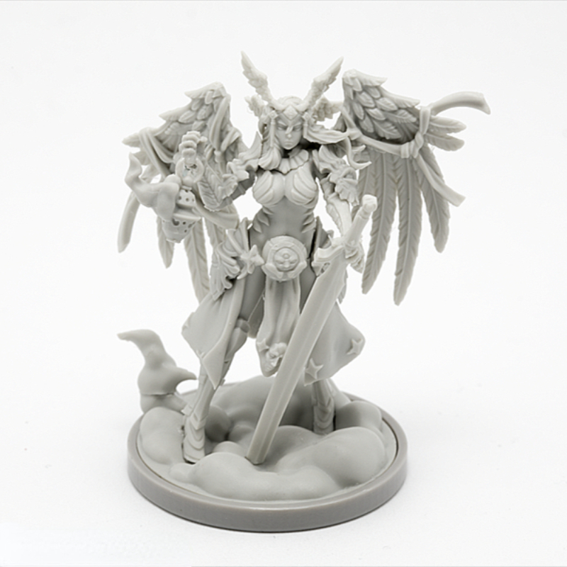 Model Kit Valkyrie - 30 mm Grundverhältnis, Harzfiguren-Modellbausätze, Fantasy-Hobby-Sammlung, Miniatur-Königdom,