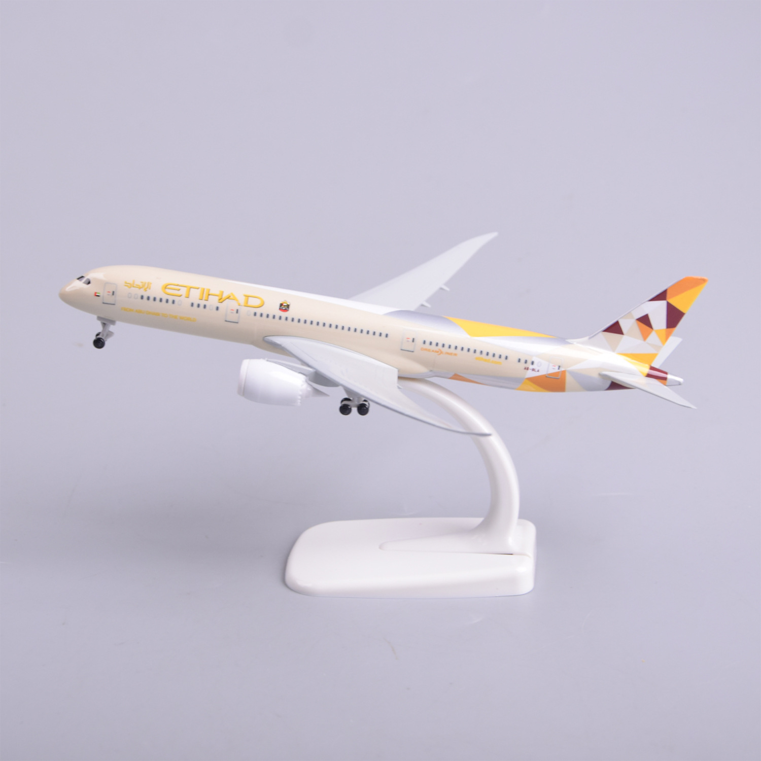 Model Kit Airplane - 1/300 Maßstab 20cm Etihad B787 Druckguss-Metall