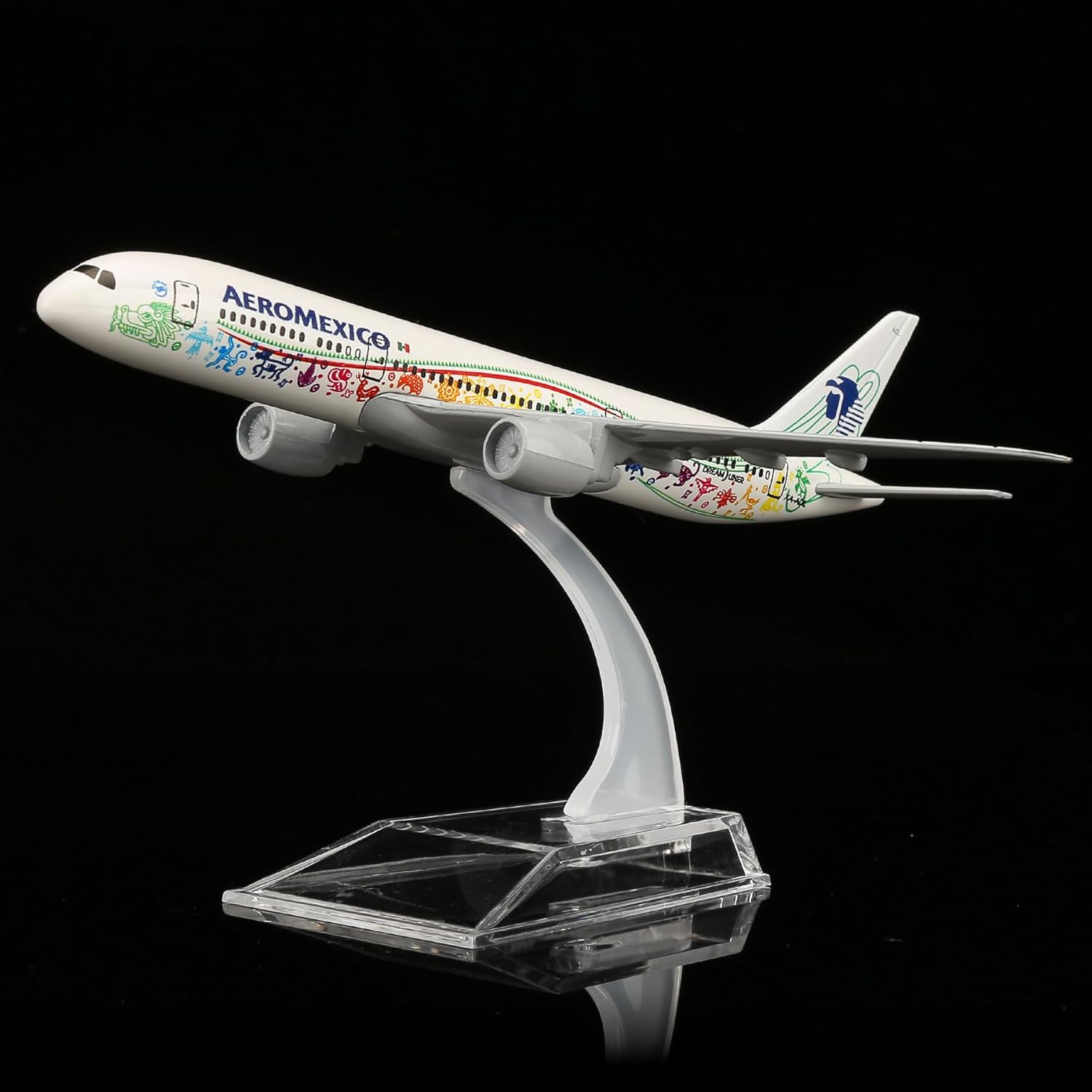 Model Kit Planes - 16cm Spielzeug-Flugzeugmodell Aeromexico B787 Druckguss-Metall-Flugzeugmodell-Bausatz mit
