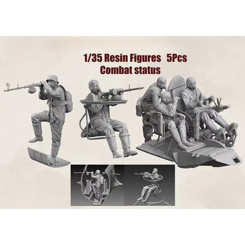 Model Kit Reshiram - Maßstab 1:35, Druckguss-Harzfigur, zusammengebauter Modellbausatz, History