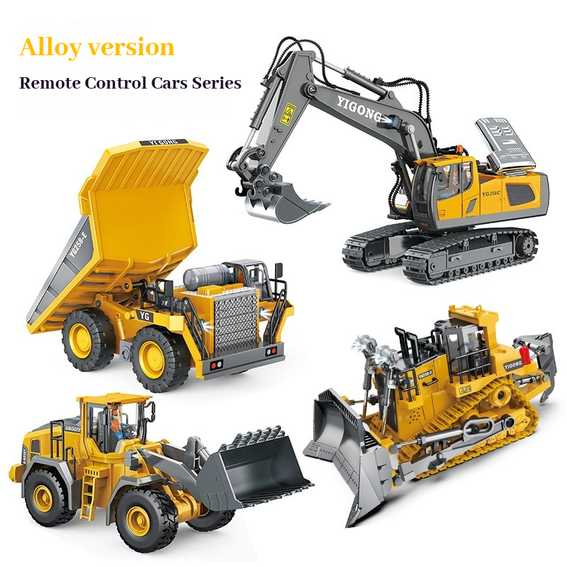 Model Kit Excavator - YIGONG Legierungs-Ferngesteuertes Baufahrzeug 2.4G Drahtloser RC-Bagger