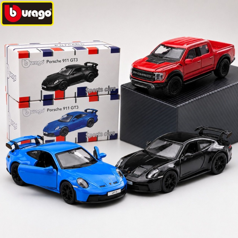 Model Kit Porsche 911 - BBURAGO 1:64 Porsche 911 GT3 Druckguss-Automodell