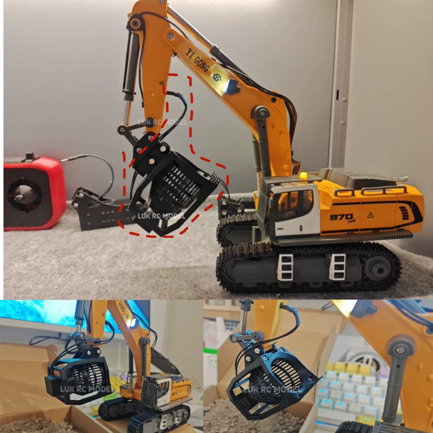1/50 Elektrischer Siebeimer fü – Model Kit Excavator Bewertung und Preis